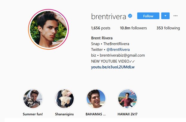 How do Famous People Write their Bio on Instagram?