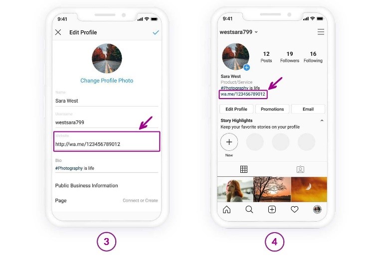 How to add a clickable link to Instagram bio