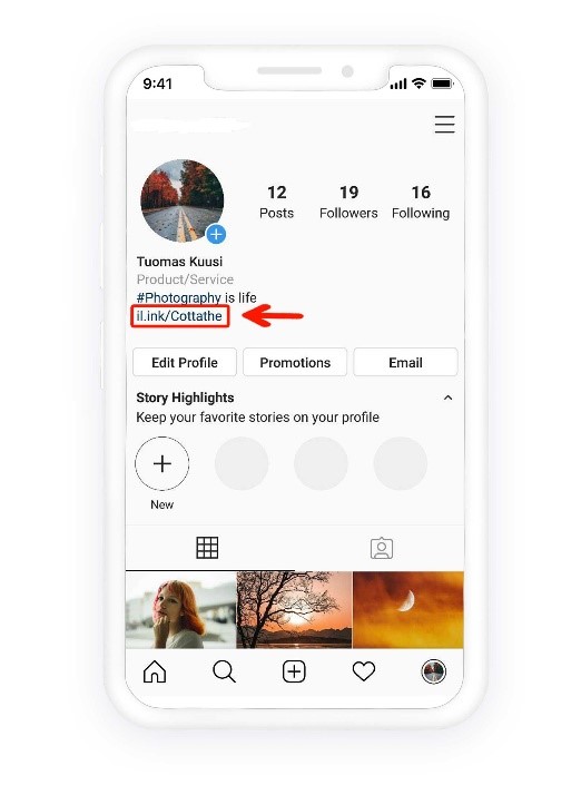 How to add WhatsApp link to Instagram bio by iLink